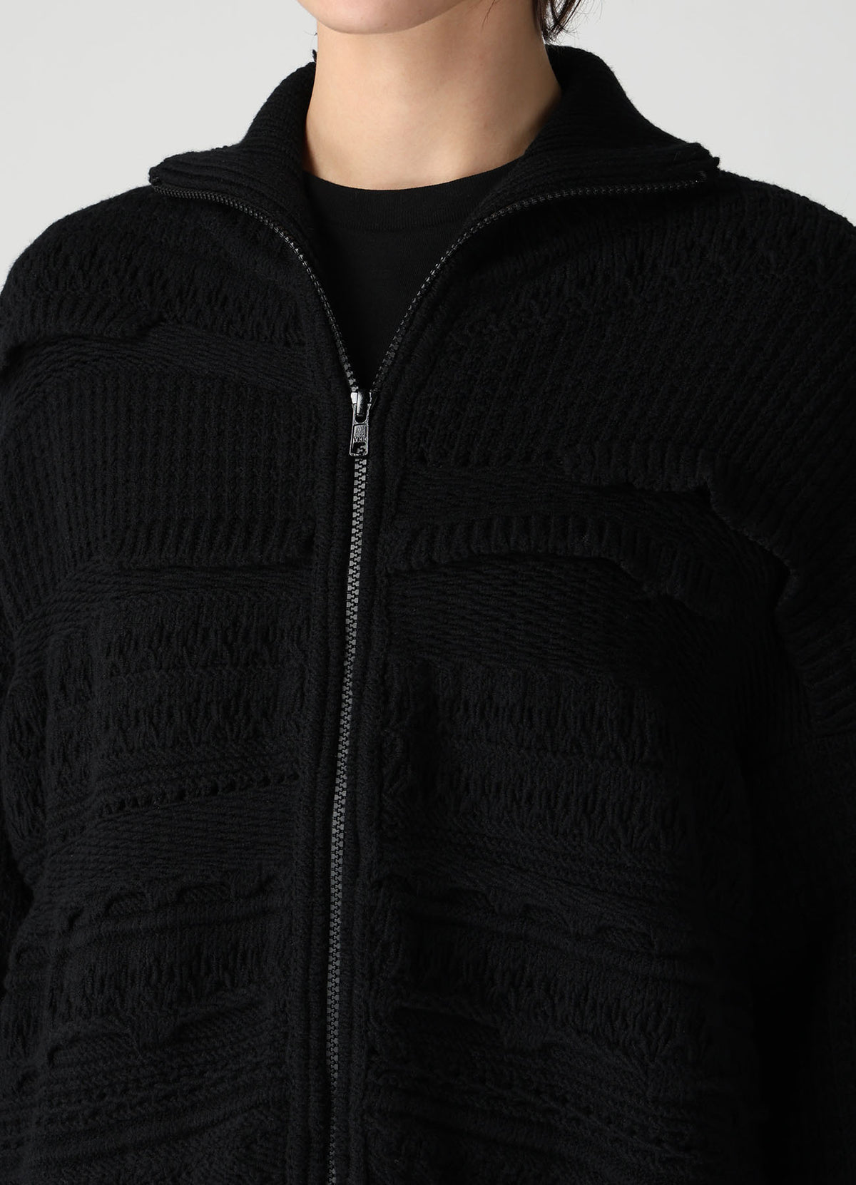5G KNIT ZIP-UP PULLOVER