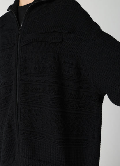 5G KNIT ZIP-UP PULLOVER