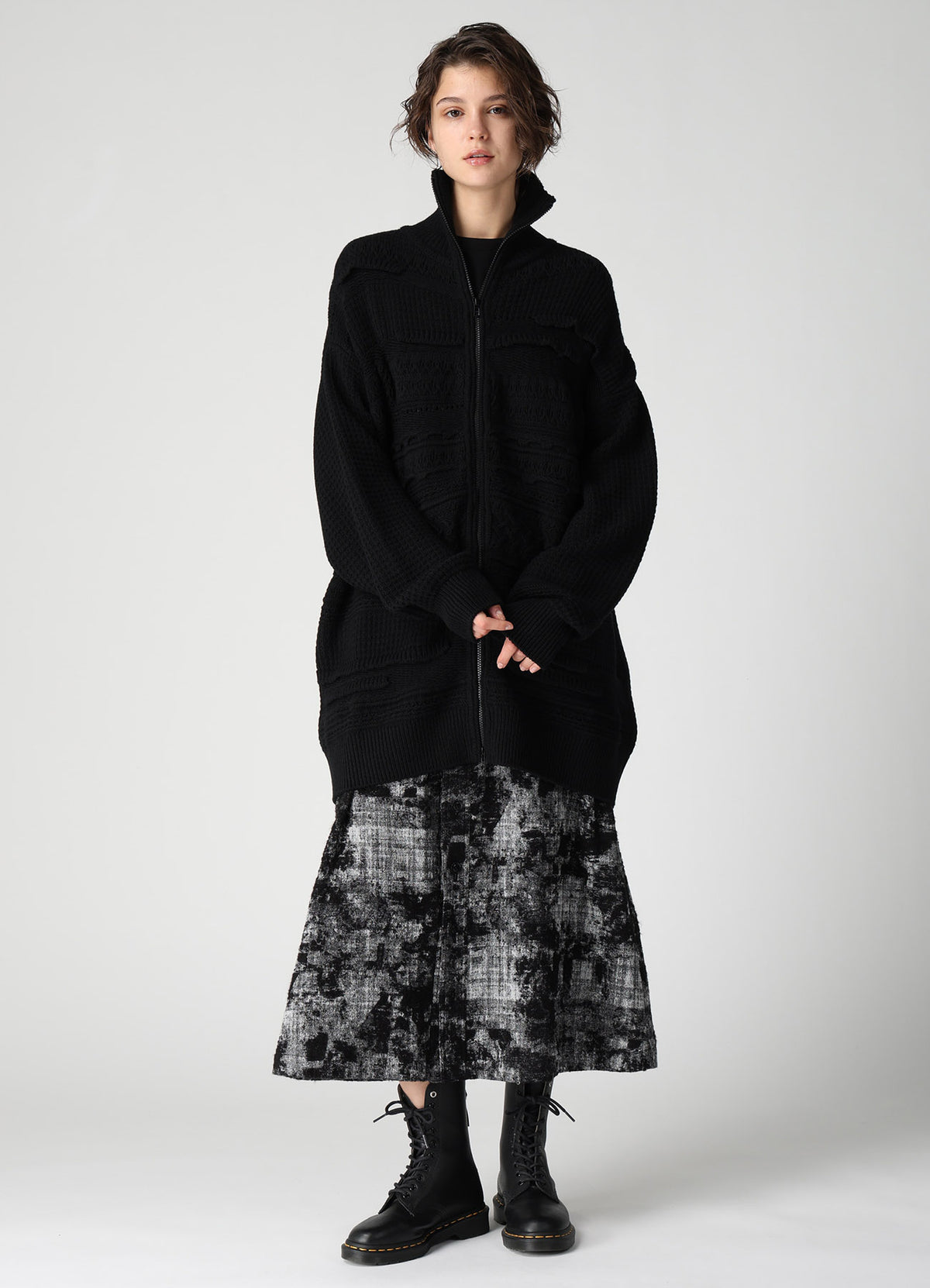 5G KNIT ZIP-UP PULLOVER