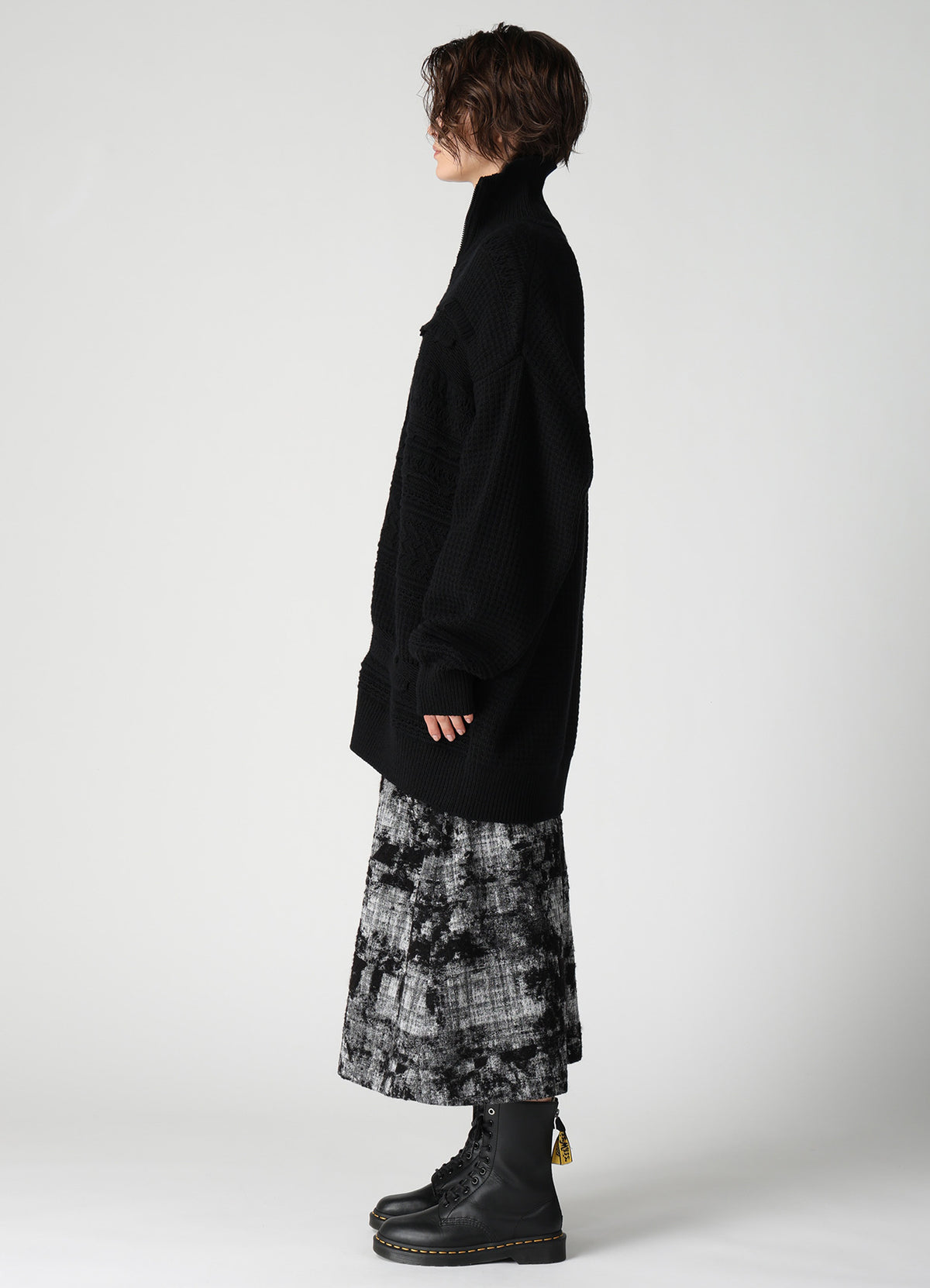 5G KNIT ZIP-UP PULLOVER