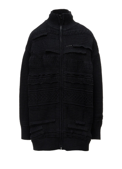 5G KNIT ZIP-UP PULLOVER