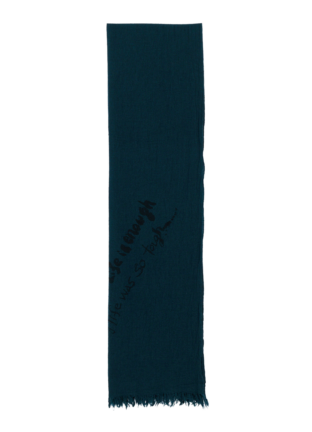 "ONE LIFE" WOOL BIG SCARF