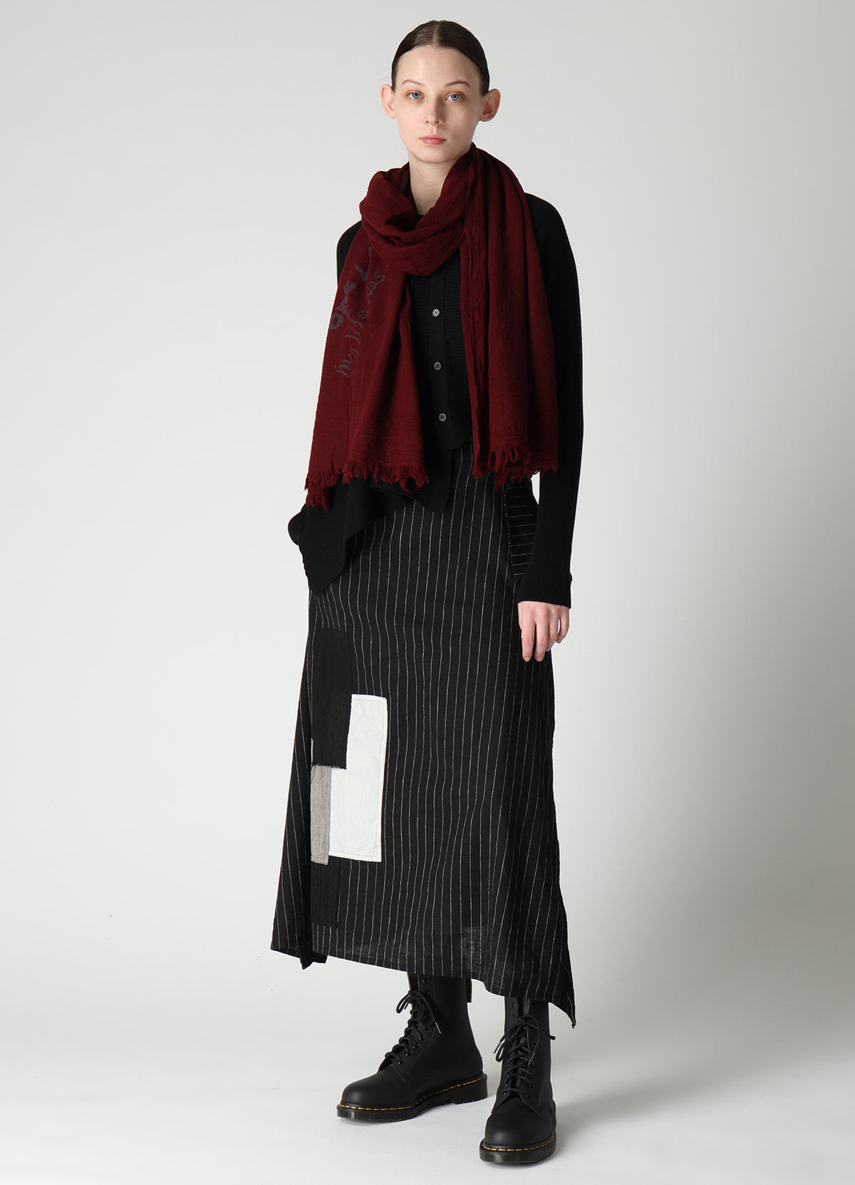"ONE LIFE" WOOL BIG SCARF