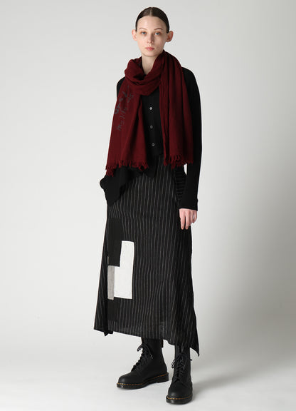 "ONE LIFE" WOOL BIG SCARF