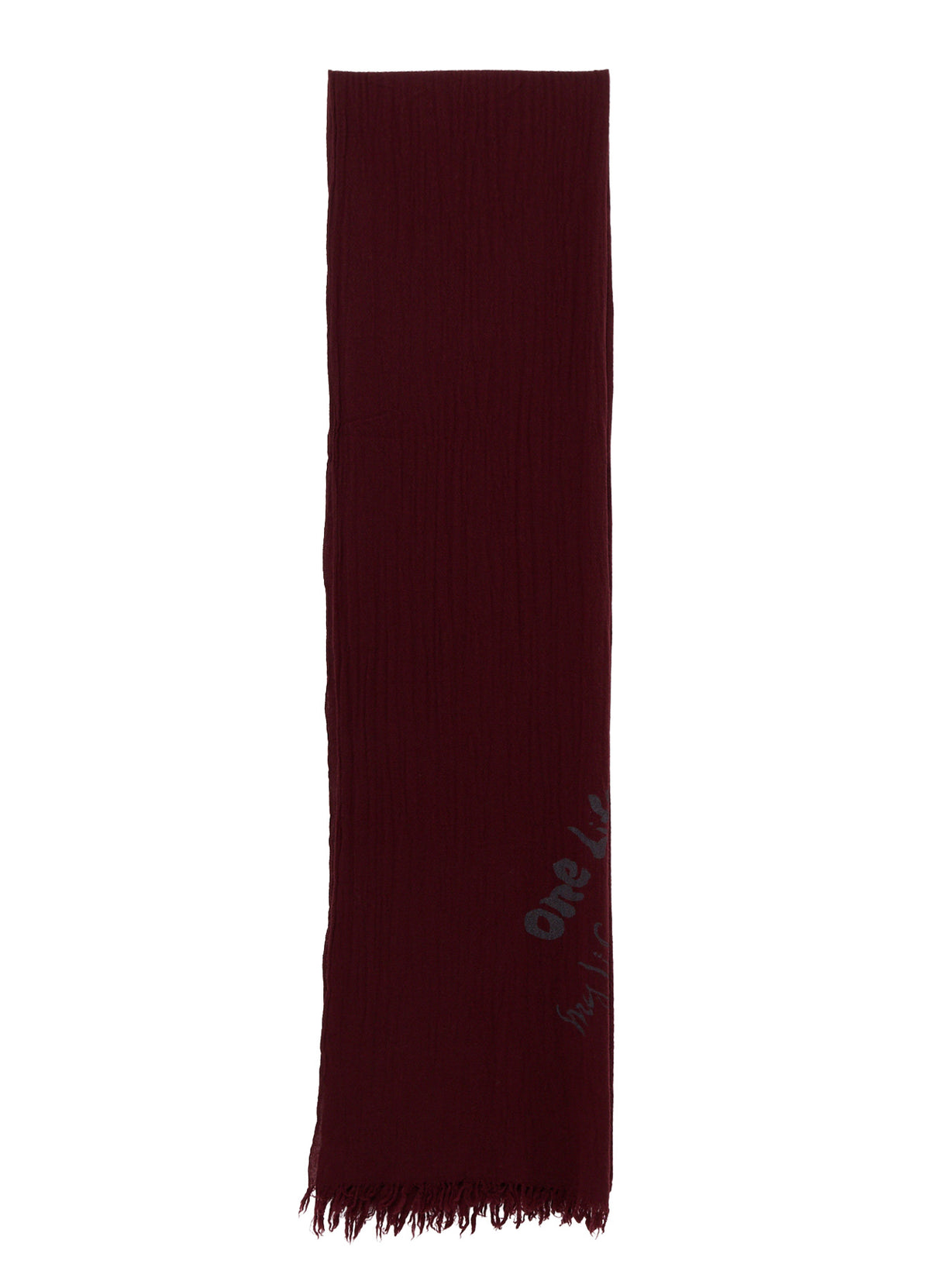 "ONE LIFE" WOOL BIG SCARF
