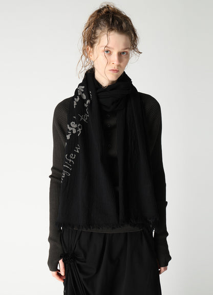 "ONE LIFE" WOOL BIG SCARF