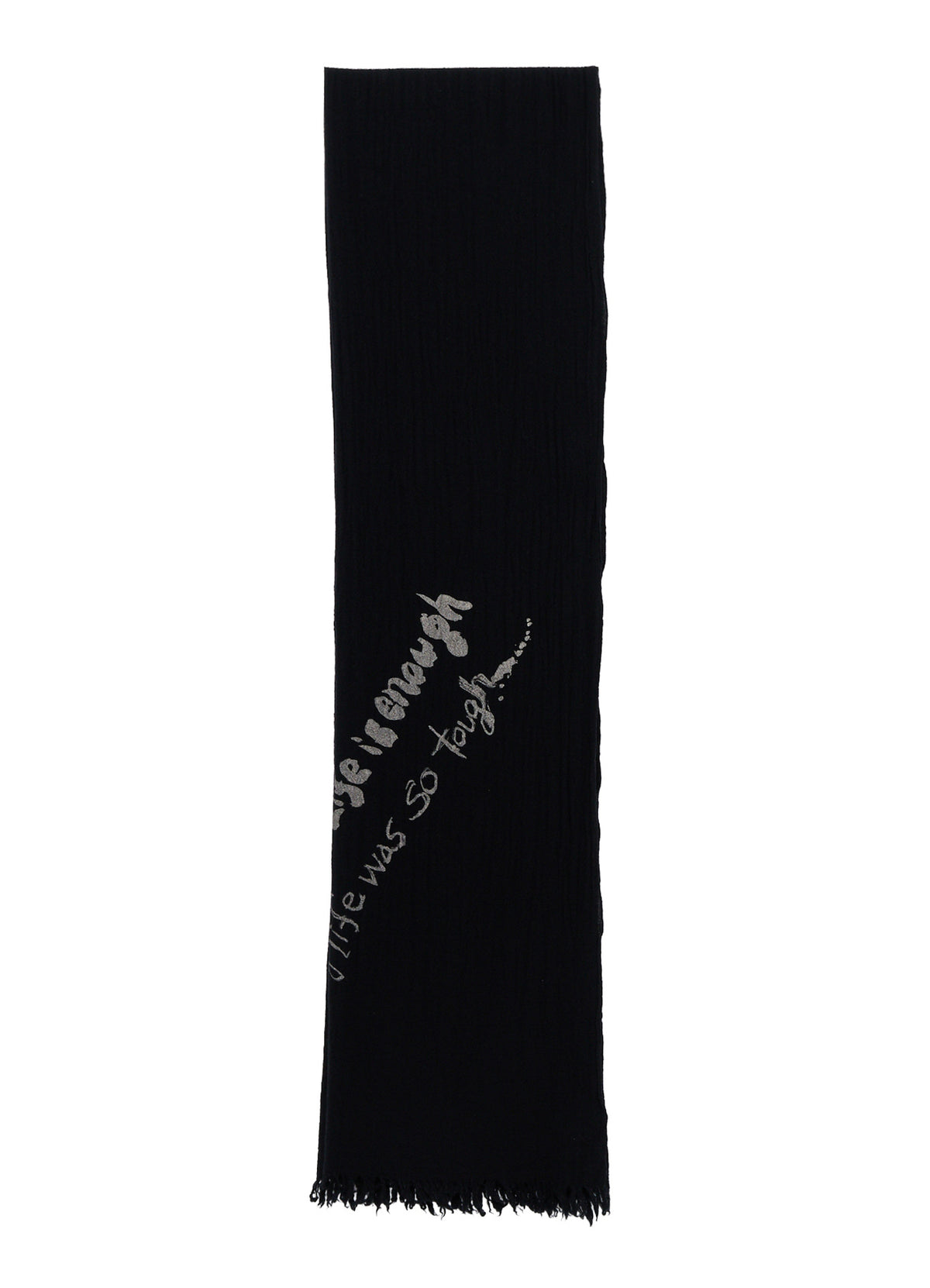 "ONE LIFE" WOOL BIG SCARF