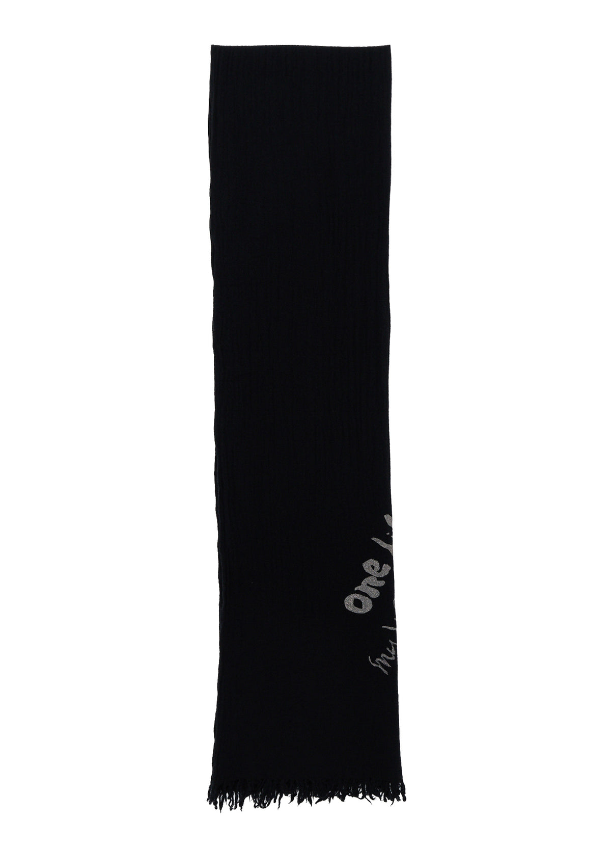 "ONE LIFE" WOOL BIG SCARF