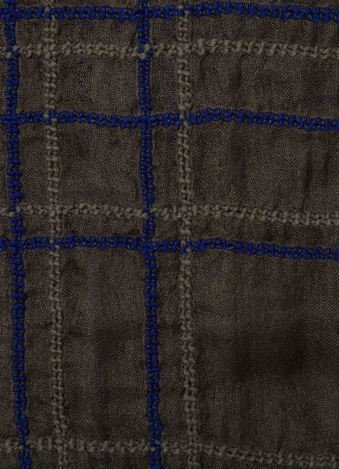 WOOL/SILK PLAID SCARF