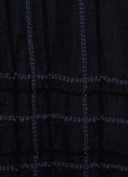 WOOL/SILK PLAID SCARF