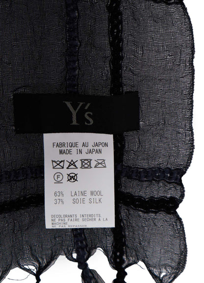 WOOL/SILK PLAID SCARF