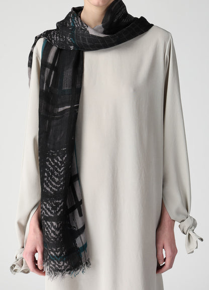 RAYON CASHMERE PRINT SCARF
