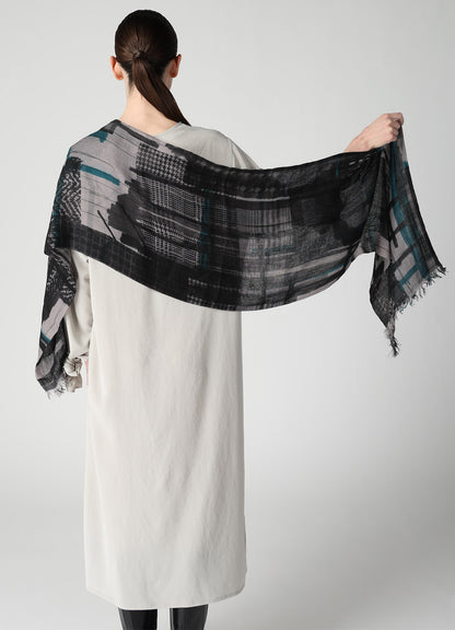 RAYON CASHMERE PRINT SCARF