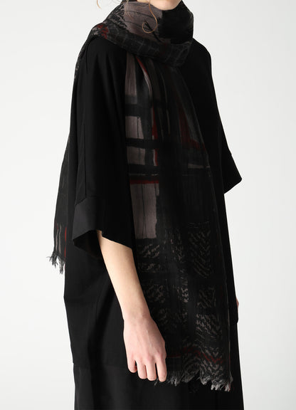 RAYON CASHMERE PRINT SCARF