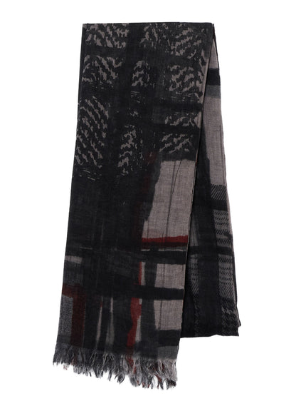 RAYON CASHMERE PRINT SCARF