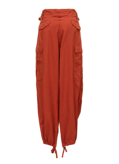 COTTON FLAX MILITARY PANTS