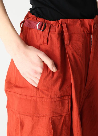 COTTON FLAX MILITARY PANTS