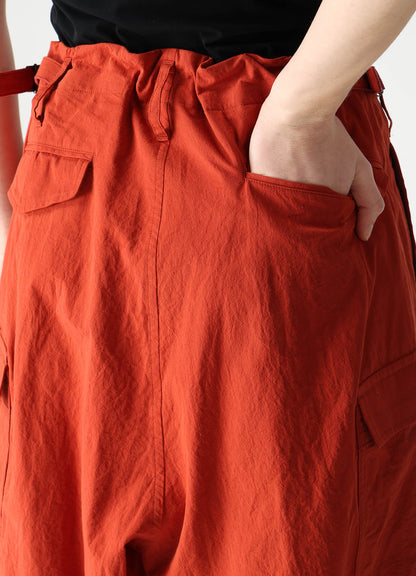 COTTON FLAX MILITARY PANTS