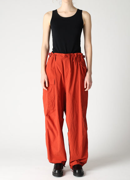 COTTON FLAX MILITARY PANTS