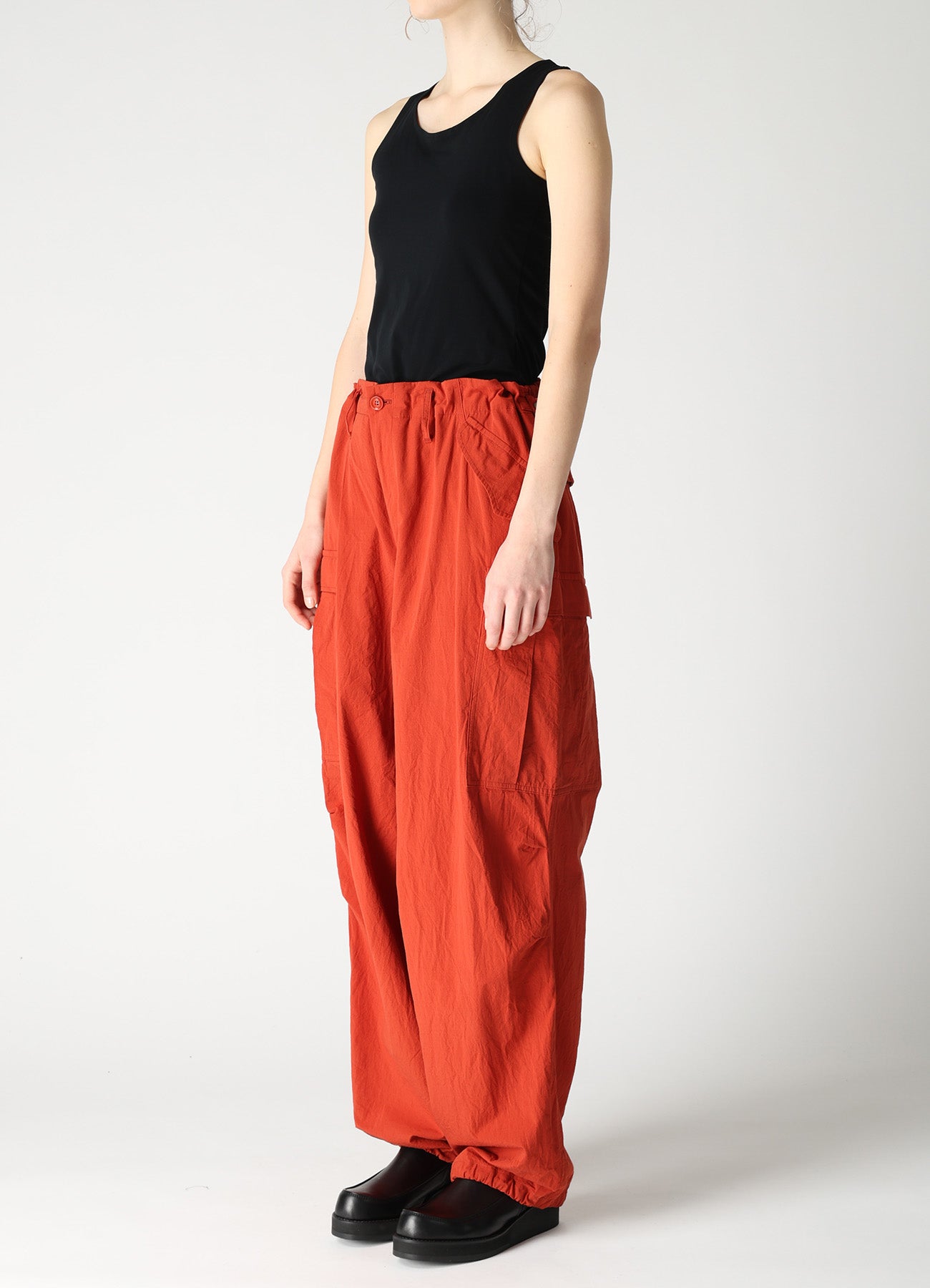 COTTON FLAX MILITARY PANTS
