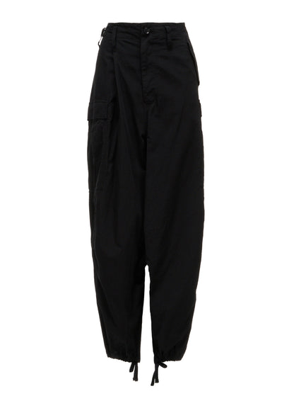 COTTON FLAX MILITARY PANTS