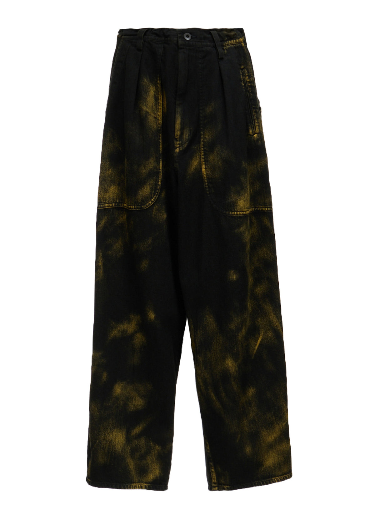 8OZ DENIM BLEACHED OVERDYE 5-POCKET PANTS