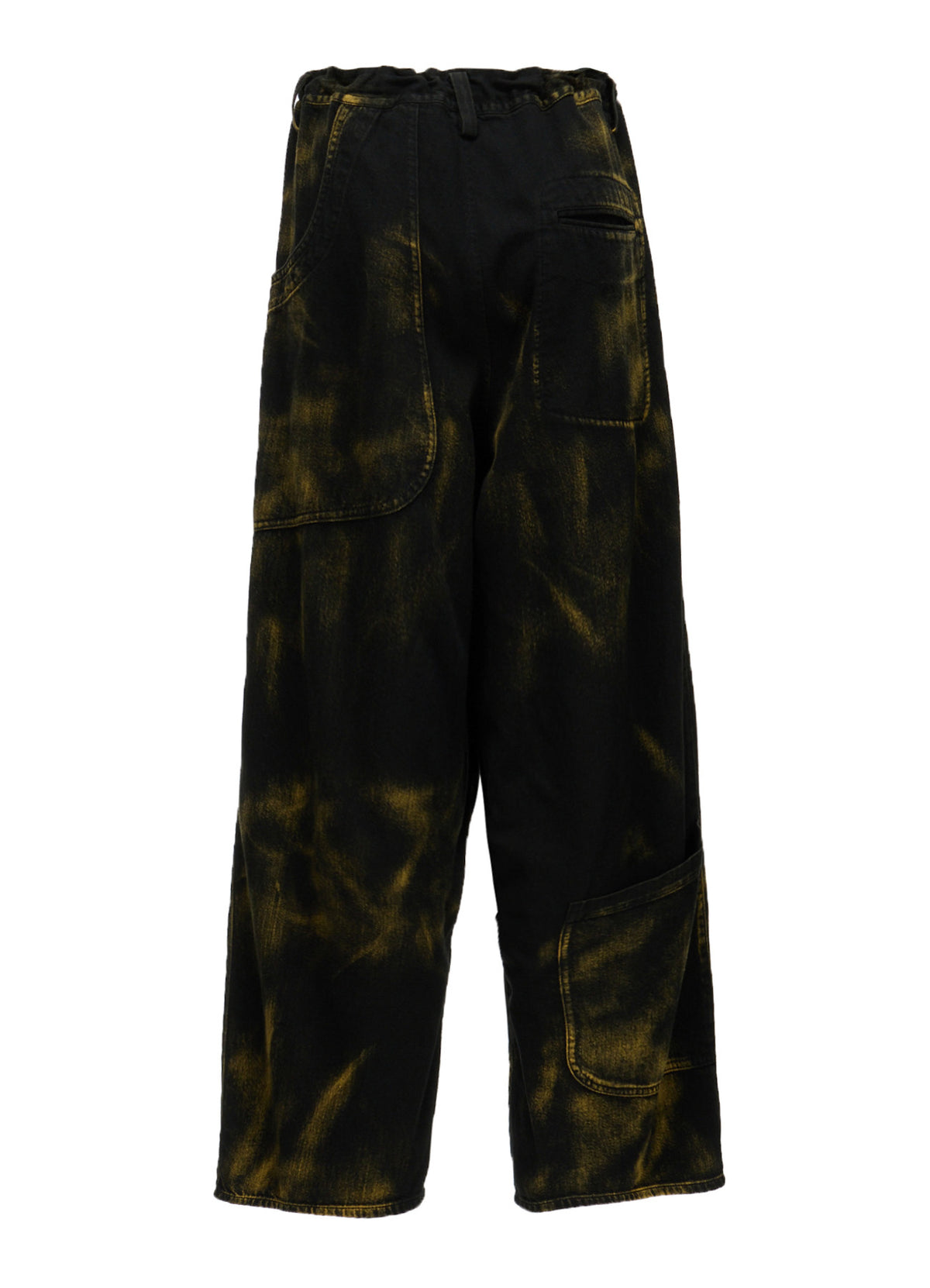 8OZ DENIM BLEACHED OVERDYE 5-POCKET PANTS