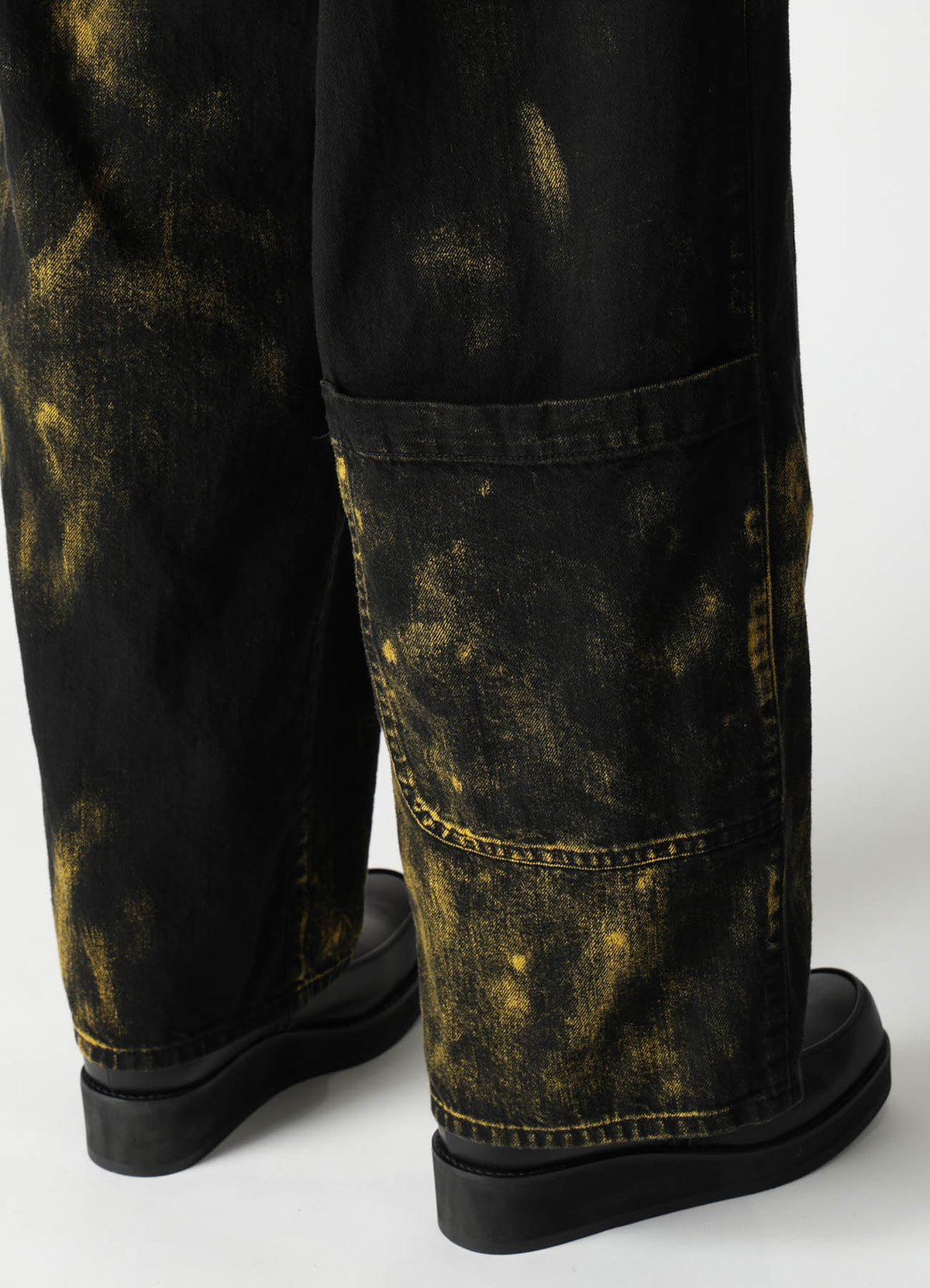 8OZ DENIM BLEACHED OVERDYE 5-POCKET PANTS