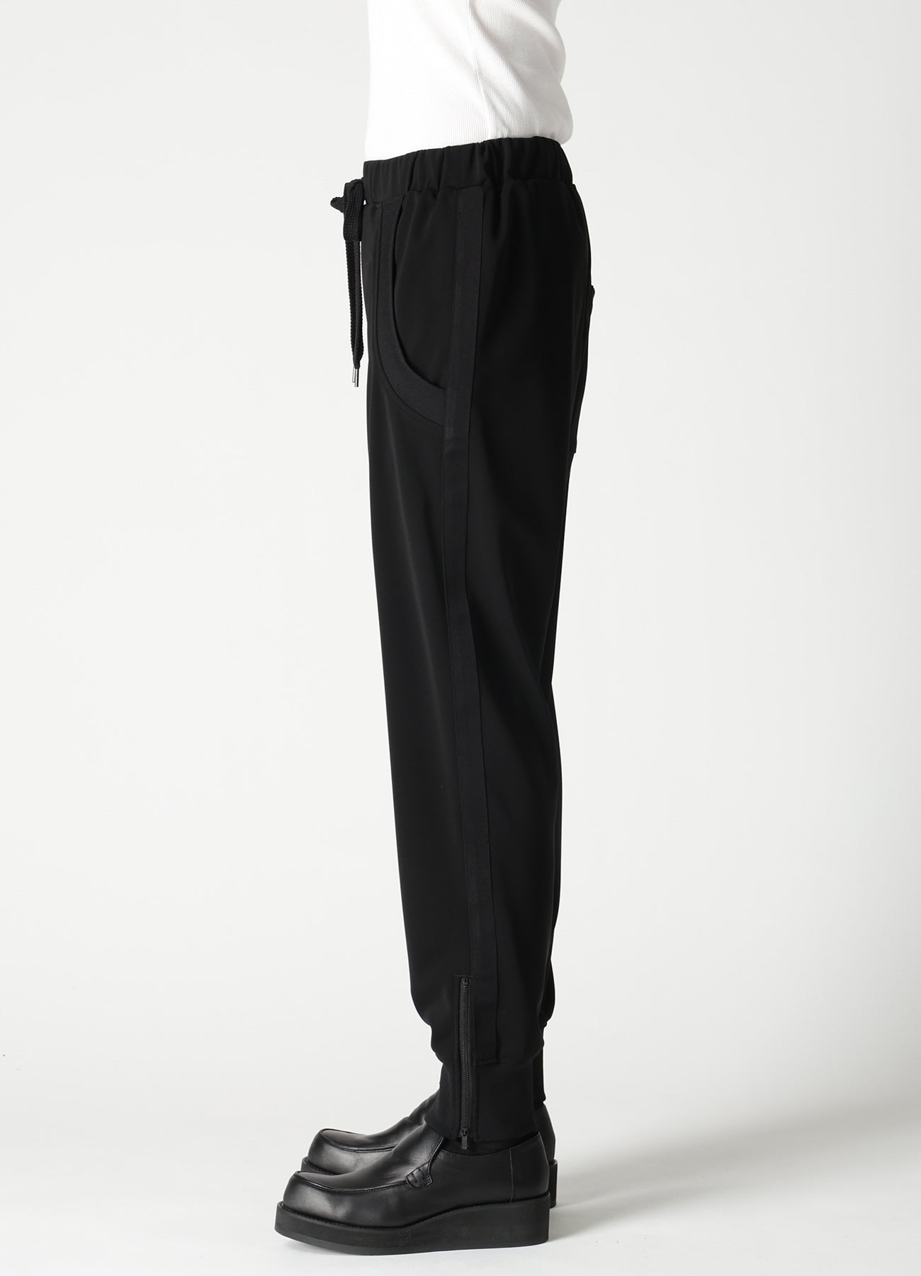 TA/PE STRETCH JERSEY HEM RIB PANTS