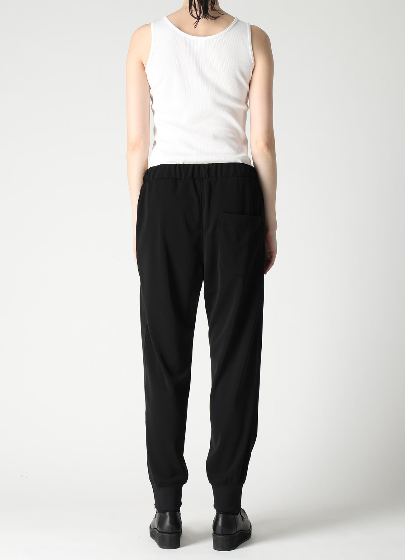 TA/PE STRETCH JERSEY HEM RIB PANTS
