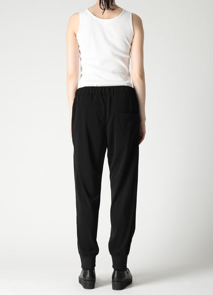 TA/PE STRETCH JERSEY HEM RIB PANTS