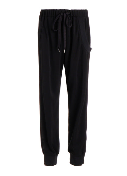TA/PE STRETCH JERSEY HEM RIB PANTS