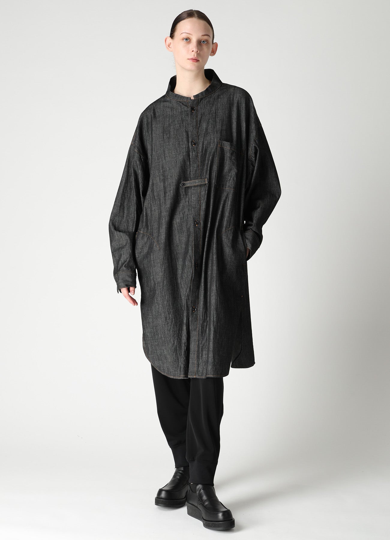 TA/PE STRETCH JERSEY HEM RIB PANTS