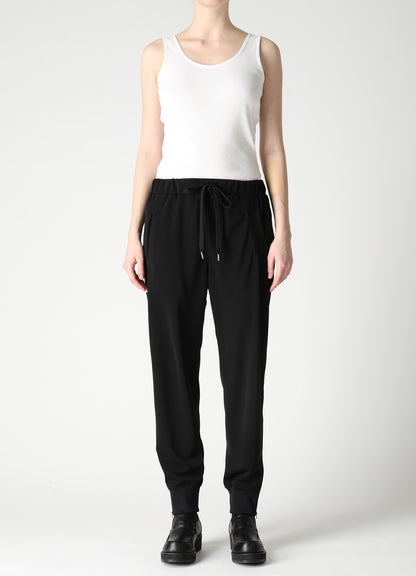 TA/PE STRETCH JERSEY HEM RIB PANTS
