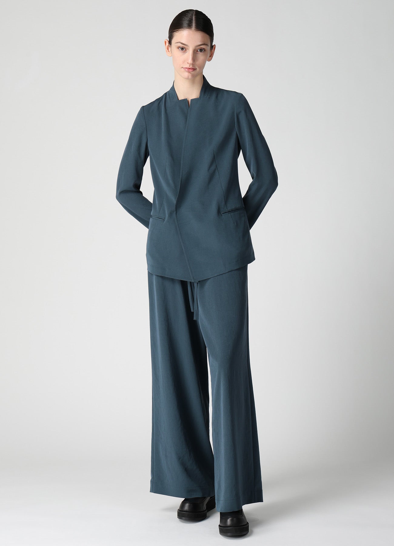 TA/PE CREPE DE CHINE WIDE PANTS