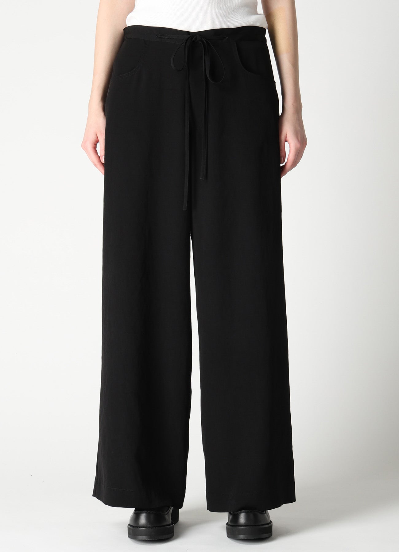 TA/PE CREPE DE CHINE WIDE PANTS