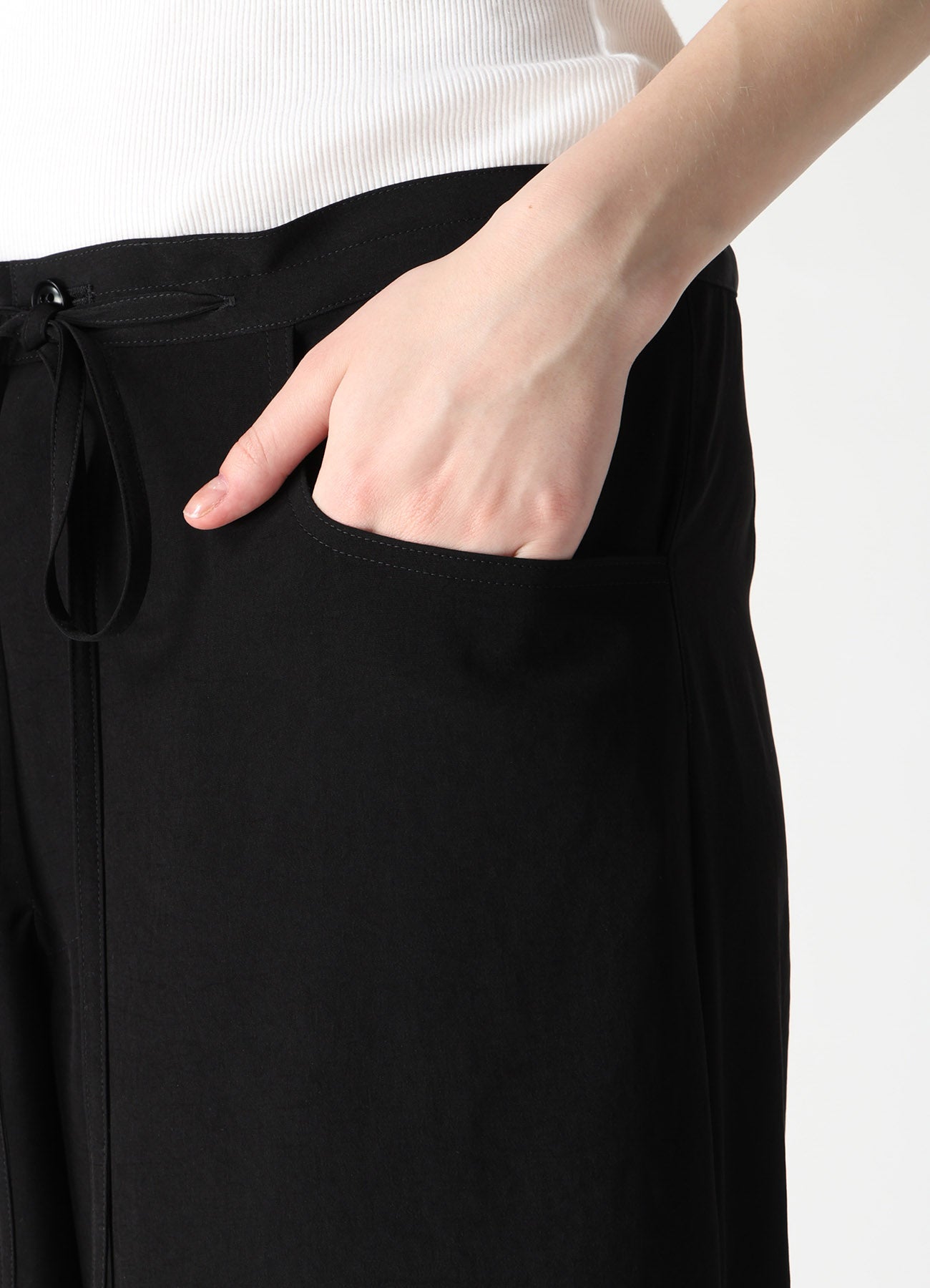 TA/PE CREPE DE CHINE WIDE PANTS – THE SHOP YOHJI YAMAMOTO