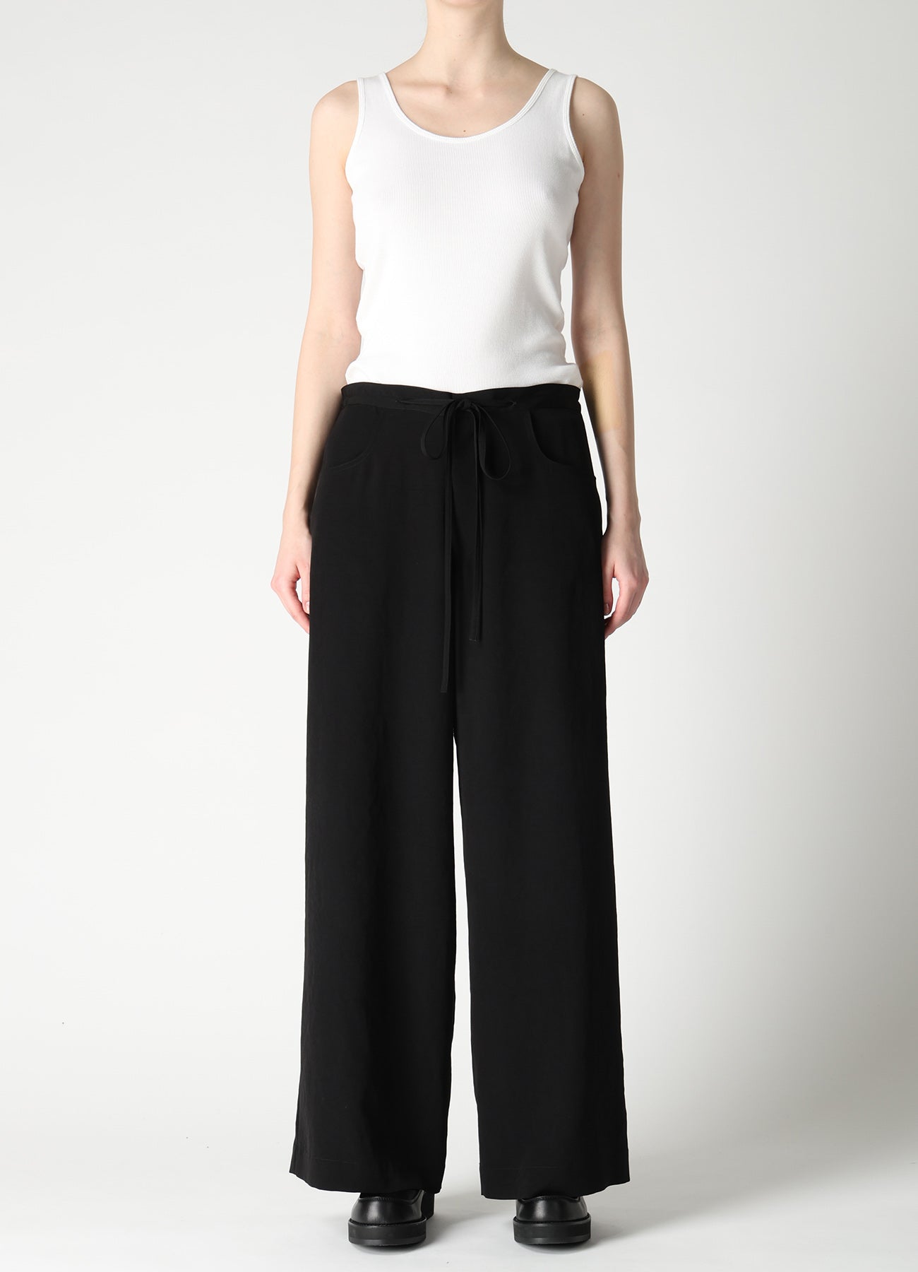 TA/PE CREPE DE CHINE WIDE PANTS
