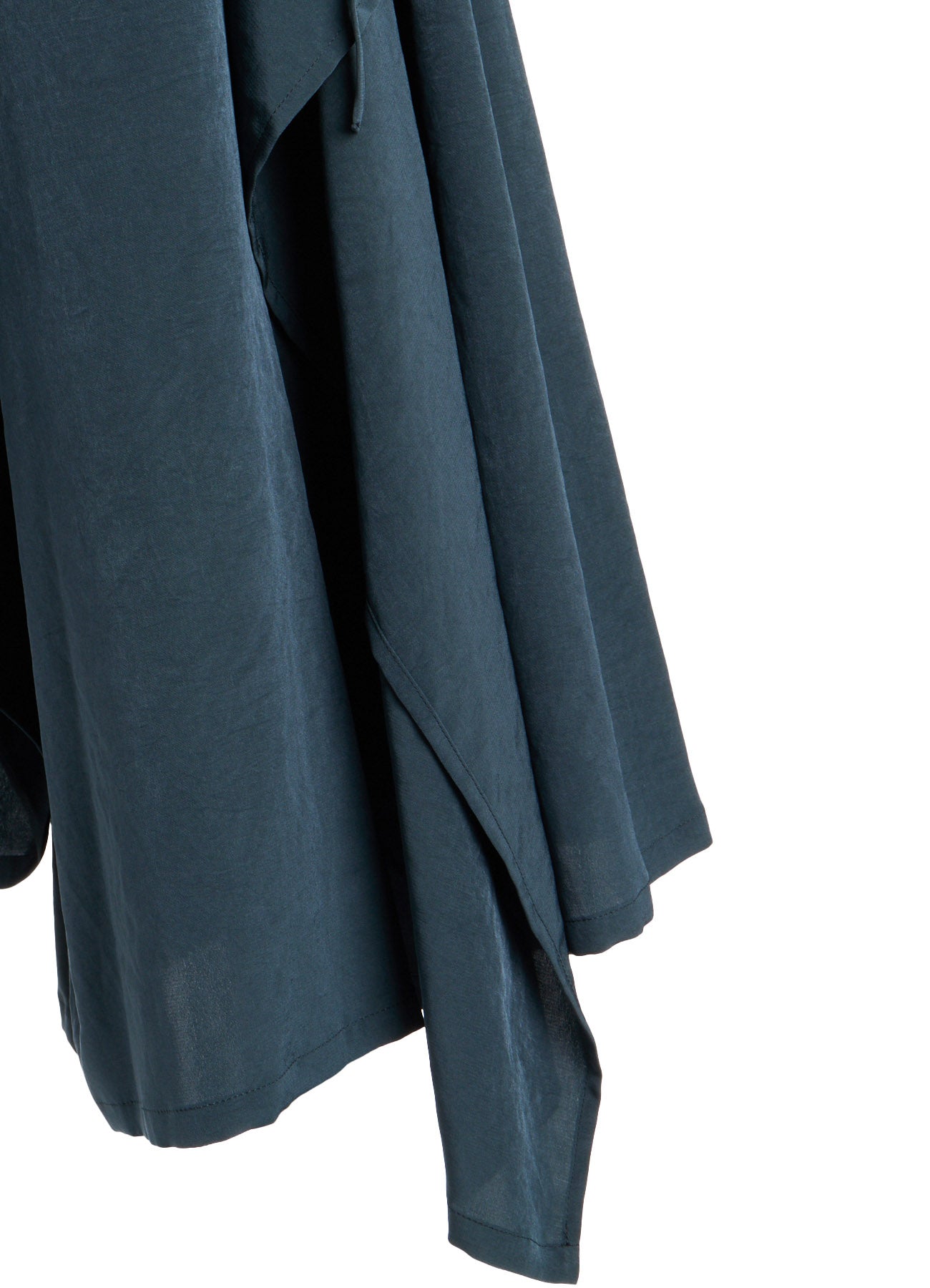 TA/PE CREPE DE CHINE SLIT GATHER PANTS