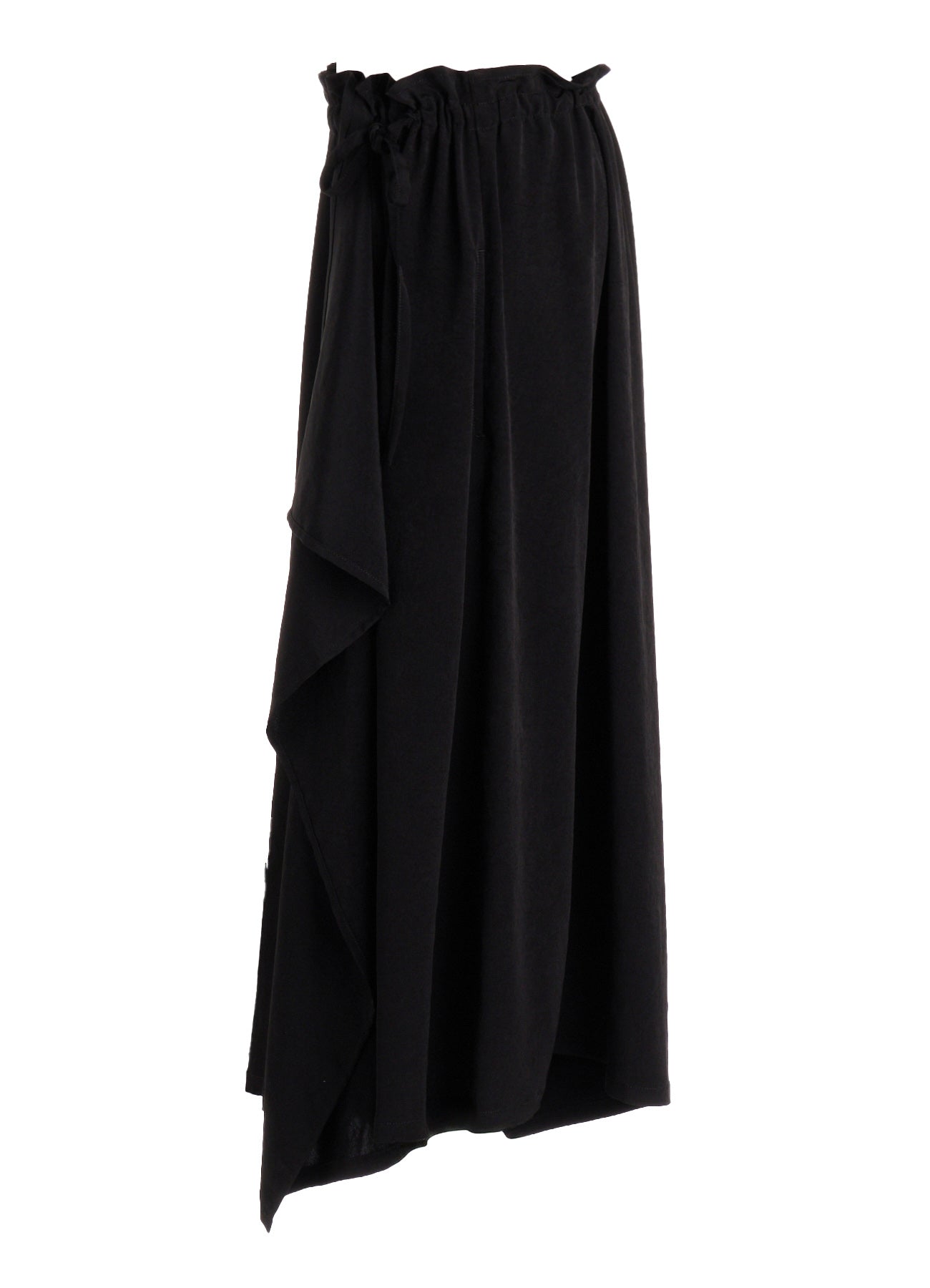 TA/PE CREPE DE CHINE SLIT GATHER PANTS