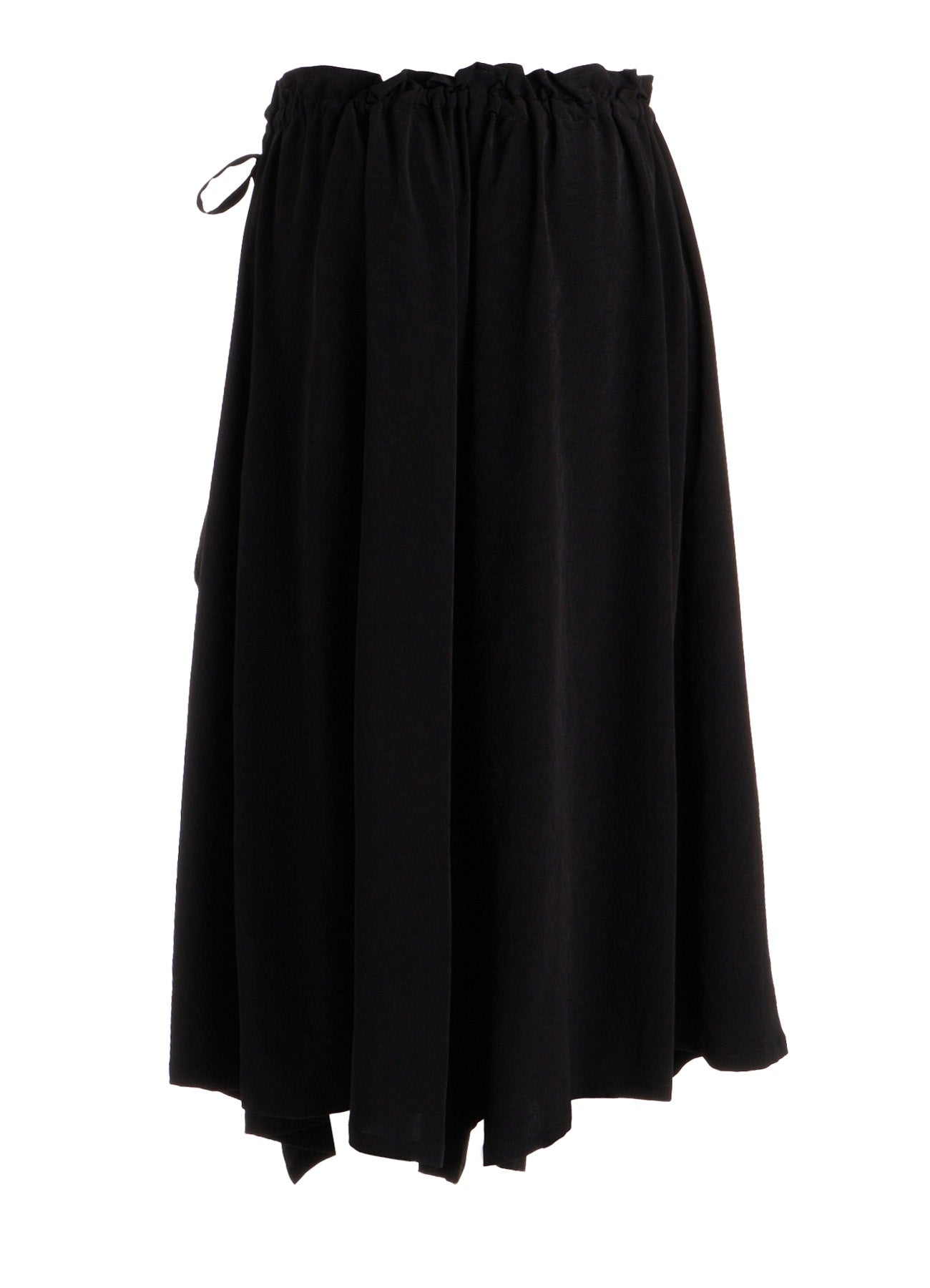 TA/PE CREPE DE CHINE SLIT GATHER PANTS