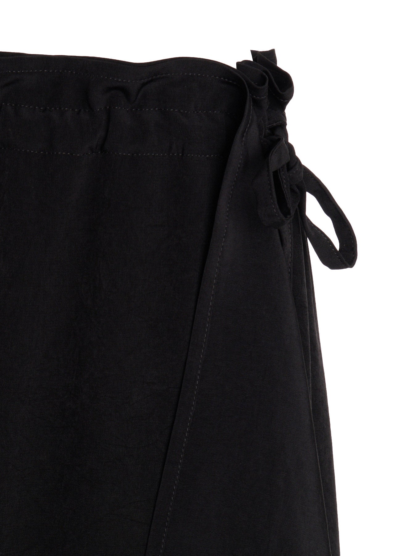 TA/PE CREPE DE CHINE SLIT GATHER PANTS