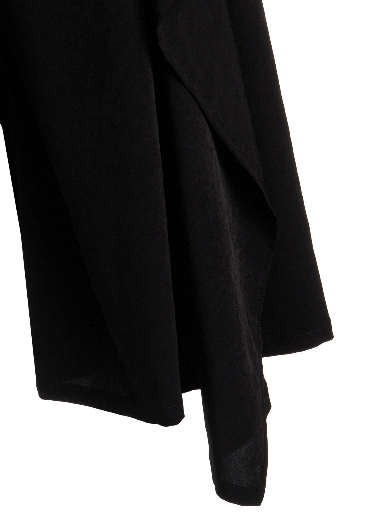 TA/PE CREPE DE CHINE SLIT GATHER PANTS