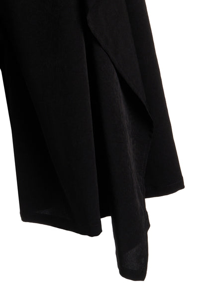 TA/PE CREPE DE CHINE SLIT GATHER PANTS