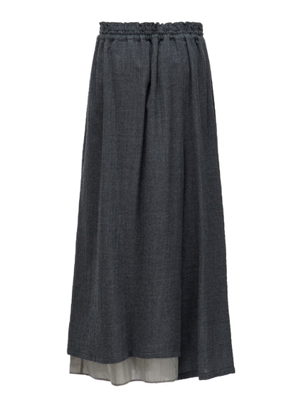 WOOL VIYELLA STRING PANTS
