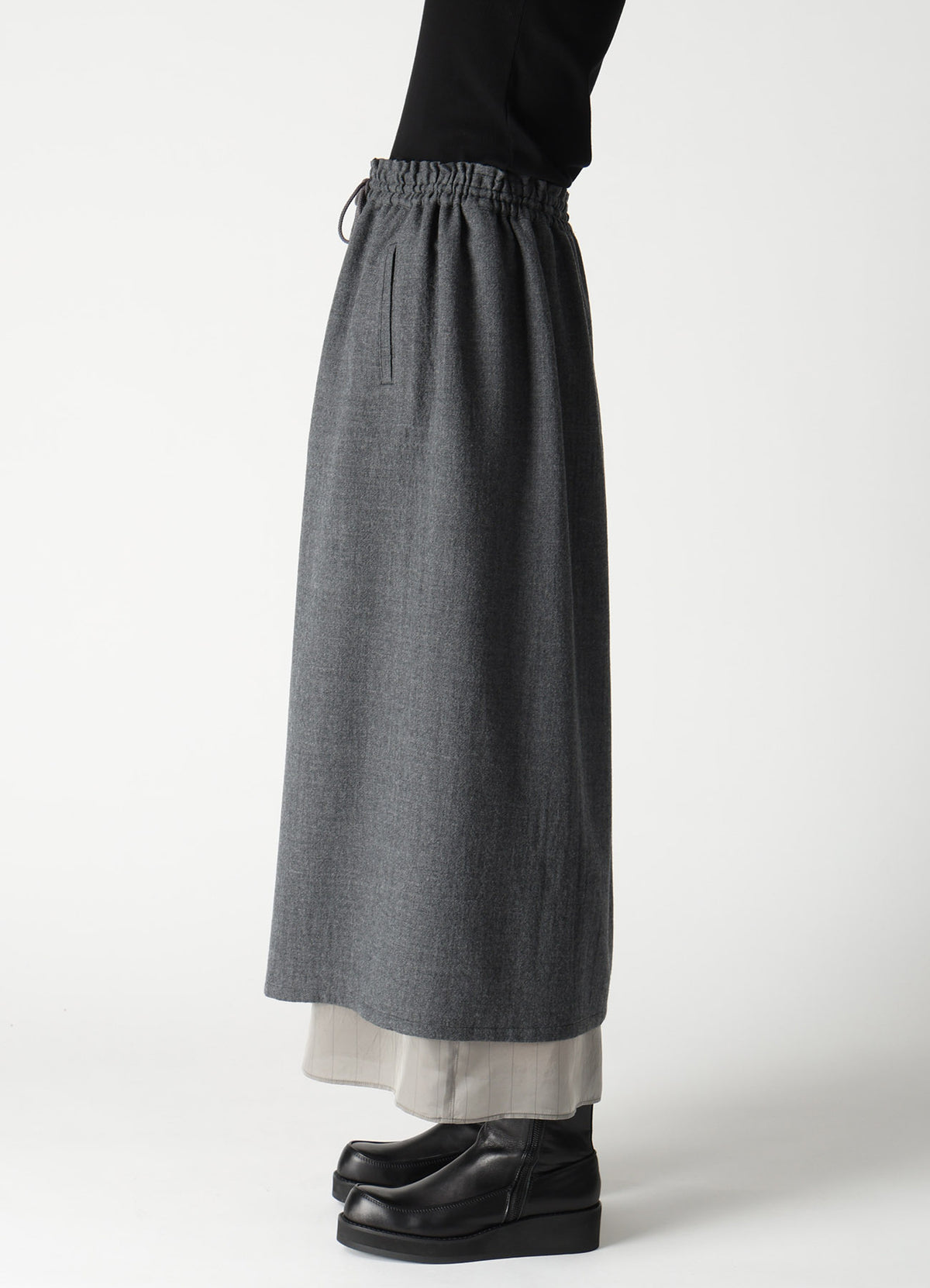 WOOL VIYELLA STRING PANTS
