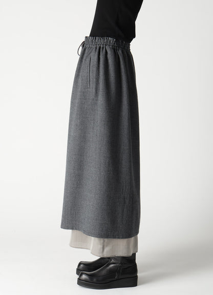 WOOL VIYELLA STRING PANTS