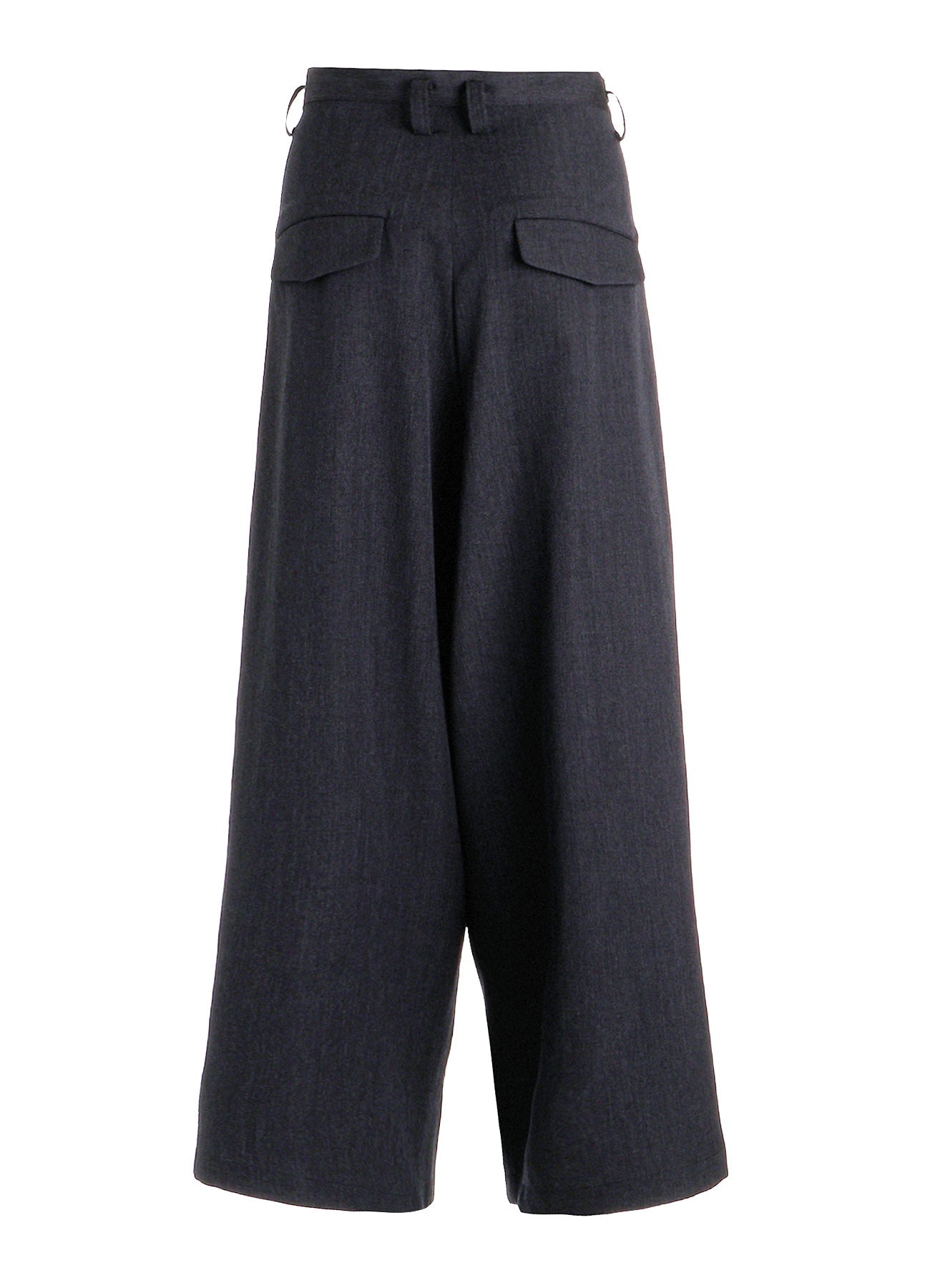WOOL GABARDINE WIDE PANTS