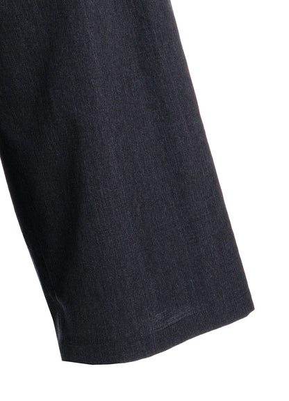 WOOL GABARDINE WIDE PANTS