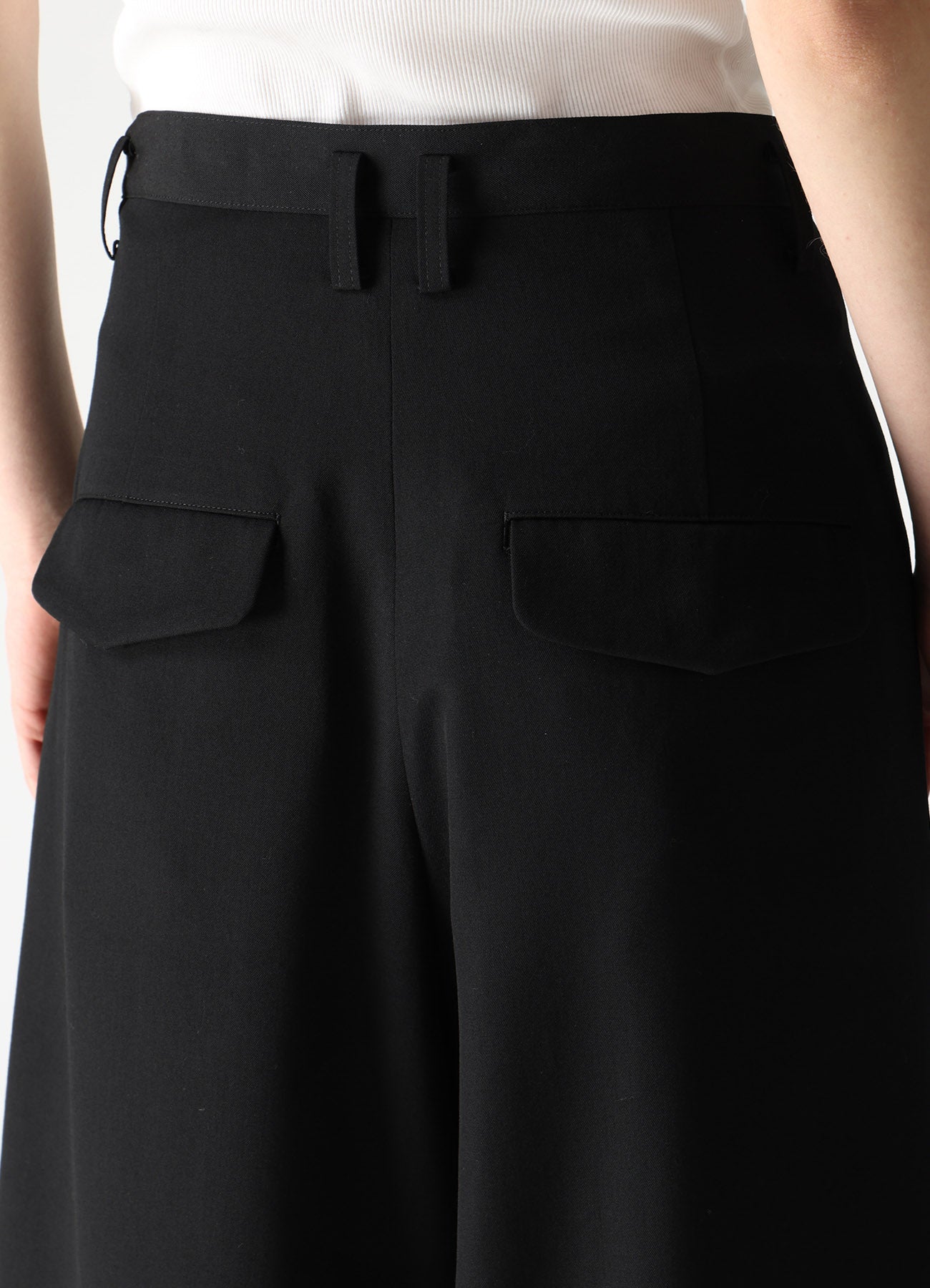 WOOL GABARDINE WIDE PANTS – THE SHOP YOHJI YAMAMOTO